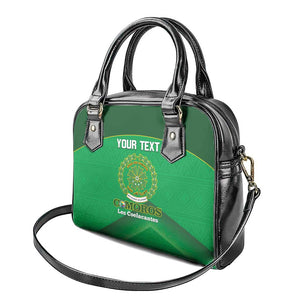 Custom Comoros Football Shoulder Handbag Allez Les Coelacantes