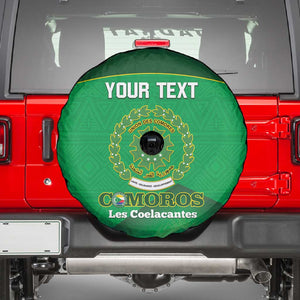 Custom Comoros Football Spare Tire Cover Allez Les Coelacantes