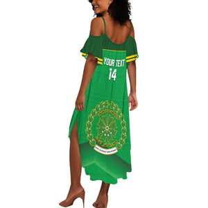 Custom Comoros Football Summer Maxi Dress Allez Les Coelacantes