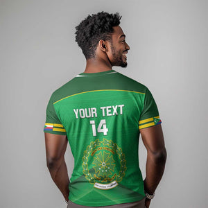 Custom Comoros Football T shirt Allez Les Coelacantes