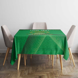 Custom Comoros Football Tablecloth Allez Les Coelacantes