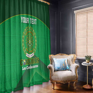 Custom Comoros Football Window Curtain Allez Les Coelacantes