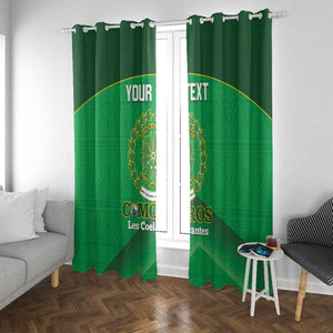 Custom Comoros Football Window Curtain Allez Les Coelacantes