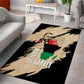 Marcus Garvey Day Area Rug UNIA Flag Mix African Map - African Pride