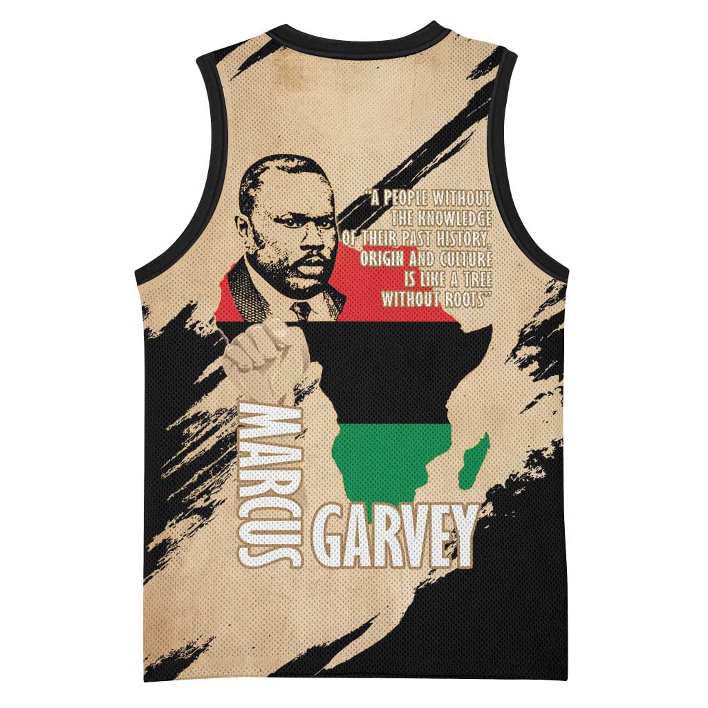 Marcus Garvey Day Basketball Jersey UNIA Flag Mix African Map LT14