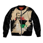 Marcus Garvey Day Bomber Jacket UNIA Flag Mix African Map - African Pride