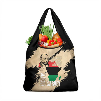 Marcus Garvey Day Grocery Bag UNIA Flag Mix African Map - African Pride