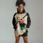 Marcus Garvey Day Hoodie Dress UNIA Flag Mix African Map - African Pride