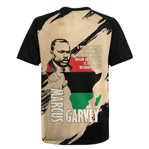 Marcus Garvey Day Rugby Jersey UNIA Flag Mix African Map - African Pride
