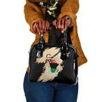 Marcus Garvey Day Shoulder Handbag UNIA Flag Mix African Map - African Pride