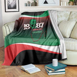 Marcus Garvey 1887 Blanket African Map Curves Style - African Pride