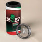 Marcus Garvey 1887 4 in 1 Can Cooler Tumbler African Map Curves Style - African Pride