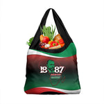 Marcus Garvey 1887 Grocery Bag African Map Curves Style - African Pride