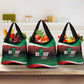 Marcus Garvey 1887 Grocery Bag African Map Curves Style - African Pride