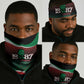 Marcus Garvey 1887 Neck Gaiter African Map Curves Style LT14