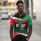 Marcus Garvey 1887 Polo Shirt African Map Curves Style - African Pride
