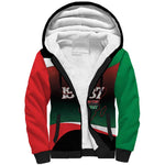 Marcus Garvey 1887 Sherpa Hoodie African Map Curves Style - African Pride