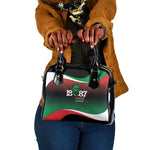 Marcus Garvey 1887 Shoulder Handbag African Map Curves Style - African Pride
