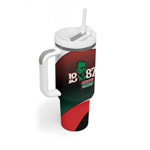 Marcus Garvey 1887 Tumbler With Handle African Map Curves Style - African Pride
