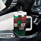 Marcus Garvey 1887 Tumbler With Handle African Map Curves Style - African Pride
