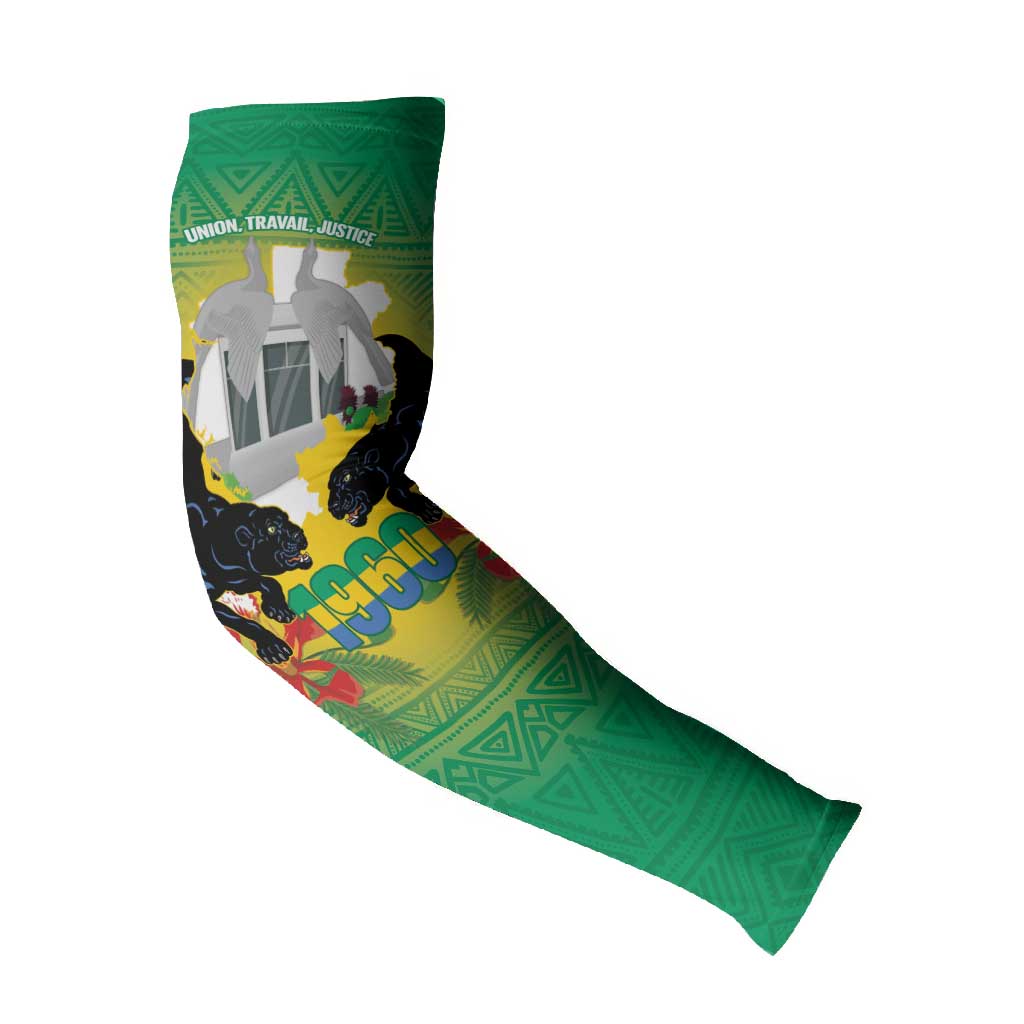 Gabon Independence Day Arm Sleeves Memorial Leon Mba Monument