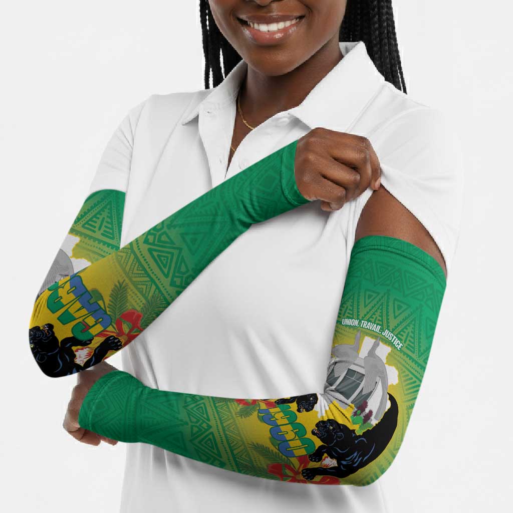 Gabon Independence Day Arm Sleeves Memorial Leon Mba Monument