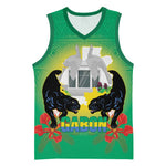 Afro Gabon Independence Day Basketball Jersey Memorial Leon Mba Monument LT14
