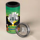 Afro Gabon Independence Day 4 in 1 Can Cooler Tumbler Memorial Leon Mba Monument - African Pride