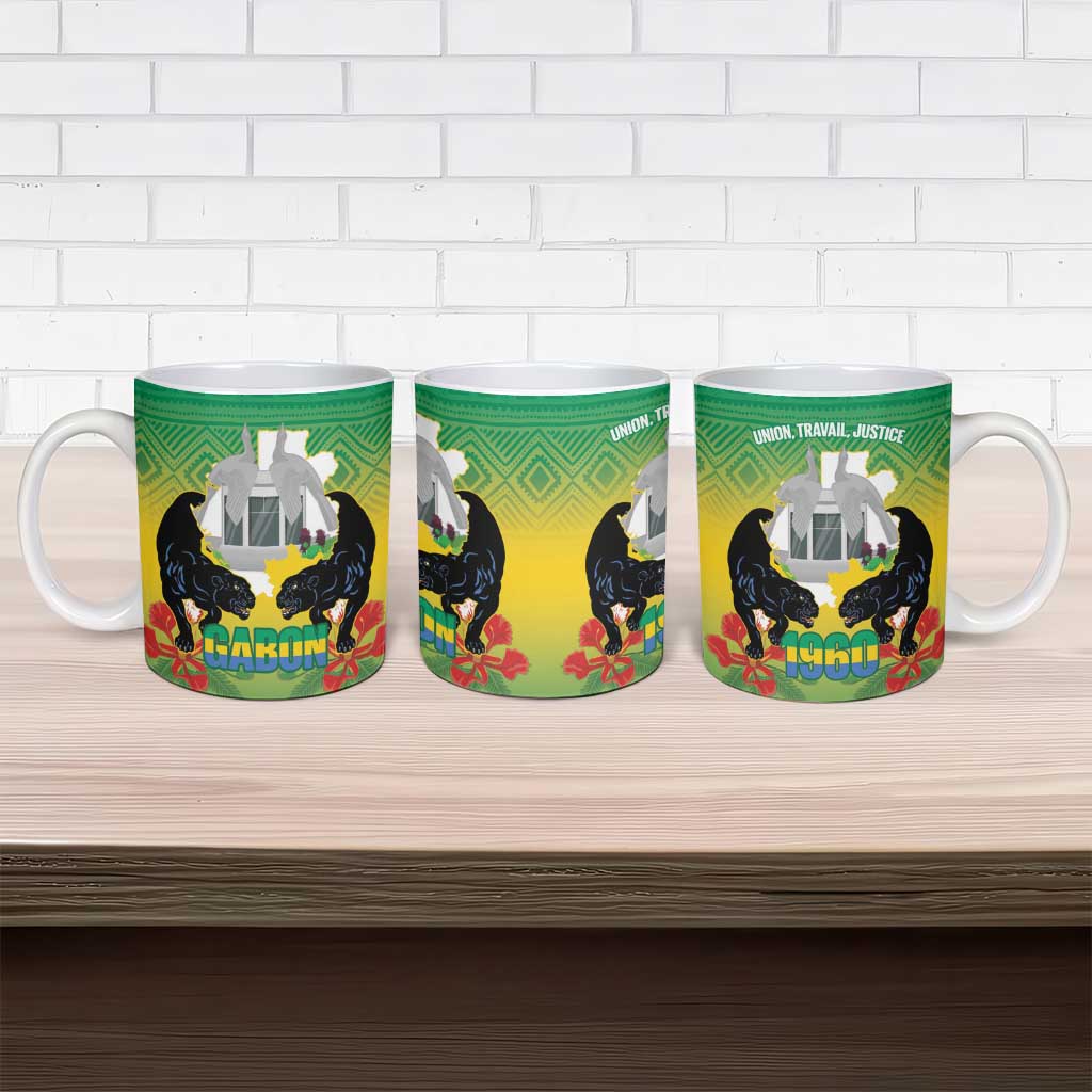 Gabon Independence Day Ceramic Mug Memorial Leon Mba Monument