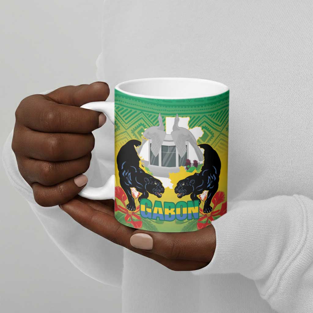 Gabon Independence Day Ceramic Mug Memorial Leon Mba Monument