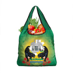 Afro Gabon Independence Day Grocery Bag Memorial Leon Mba Monument - African Pride
