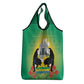Afro Gabon Independence Day Grocery Bag Memorial Leon Mba Monument - African Pride
