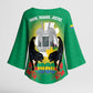 Gabon Independence Day Kimono Sleeve Blouse Memorial Leon Mba Monument