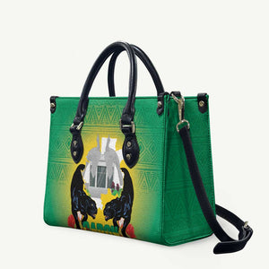 Gabon Independence Day Leather Bag Memorial Leon Mba Monument