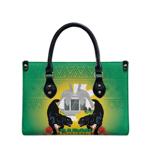 Gabon Independence Day Leather Bag Memorial Leon Mba Monument
