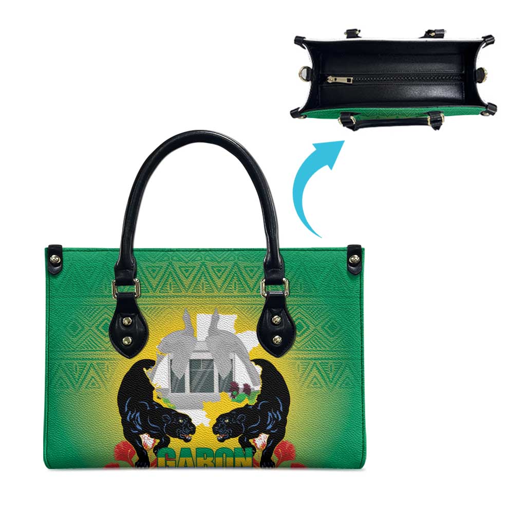 Gabon Independence Day Leather Bag Memorial Leon Mba Monument
