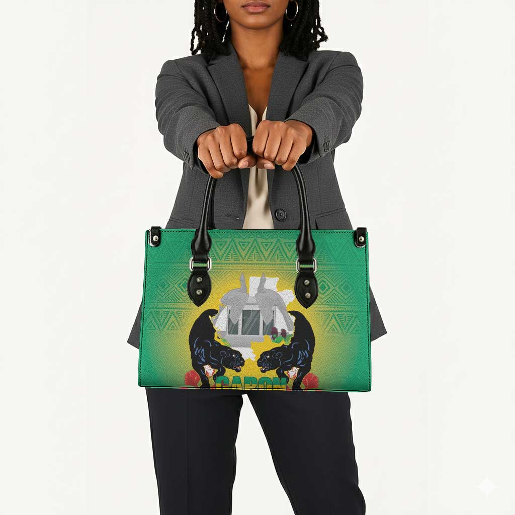 Gabon Independence Day Leather Bag Memorial Leon Mba Monument