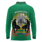 Afro Gabon Independence Day Long Sleeve Polo Shirt Memorial Leon Mba Monument - African Pride