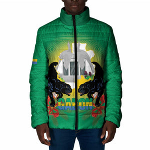 Gabon Independence Day Padded Jacket Memorial Leon Mba Monument