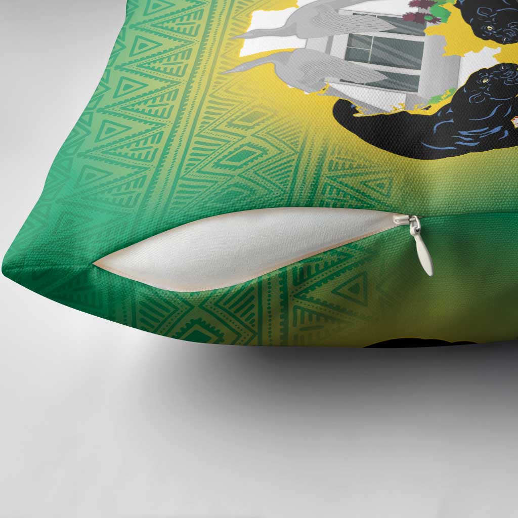 Gabon Independence Day Pillow Cover Memorial Leon Mba Monument