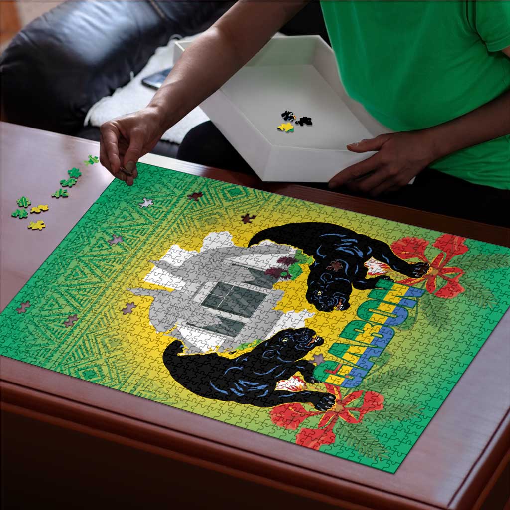 Gabon Independence Day Puzzle Memorial Leon Mba Monument