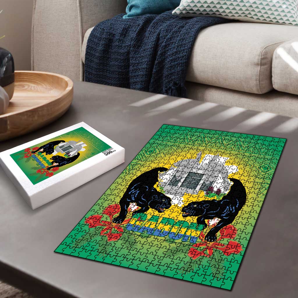Gabon Independence Day Puzzle Memorial Leon Mba Monument