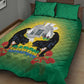 Afro Gabon Independence Day Quilt Bed Set Memorial Leon Mba Monument - African Pride