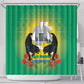 Afro Gabon Independence Day Shower Curtain Memorial Leon Mba Monument - African Pride