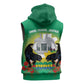 Afro Gabon Independence Day Sleeveless Hoodie Memorial Leon Mba Monument - African Pride