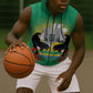 Afro Gabon Independence Day Sleeveless Zip Hoodie Memorial Leon Mba Monument - African Pride