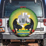 Afro Gabon Independence Day Spare Tire Cover Memorial Leon Mba Monument - African Pride