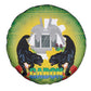 Afro Gabon Independence Day Spare Tire Cover Memorial Leon Mba Monument - African Pride