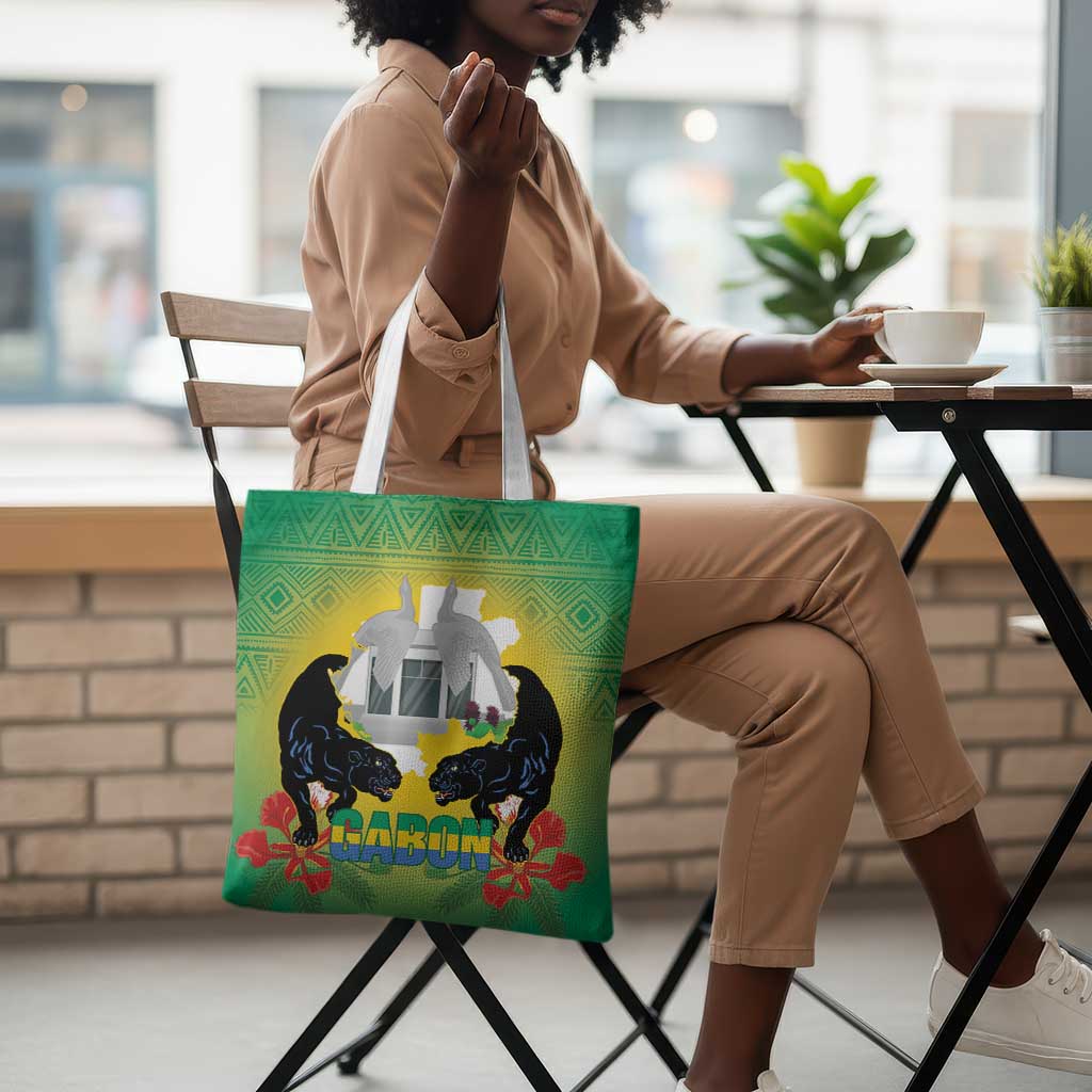 Gabon Independence Day Tote Bag Memorial Leon Mba Monument