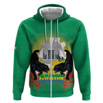 Afro Gabon Independence Day Zip Hoodie Memorial Leon Mba Monument - African Pride